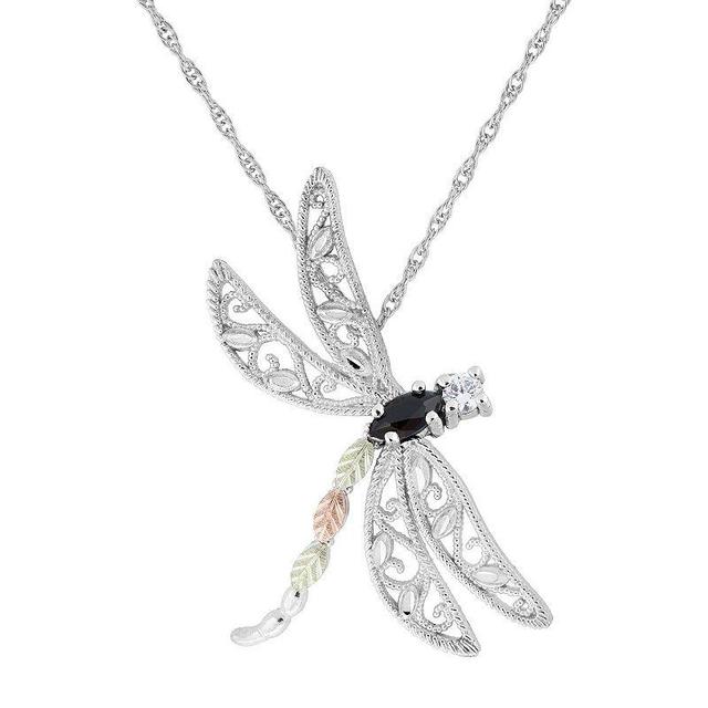 Black Hills Dragonfly Pendant in Sterling Silver, Womens Tone Product Image