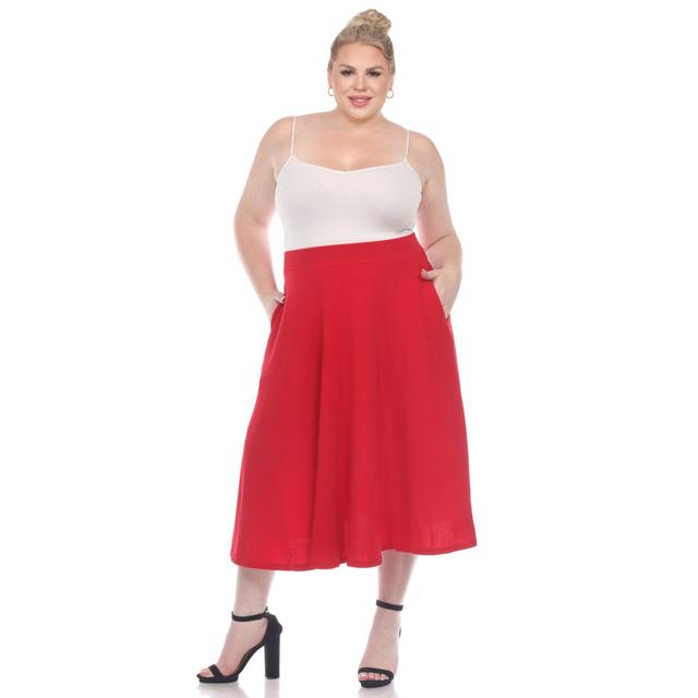 Tasmin Flare Midi Skirts - Plus Product Image