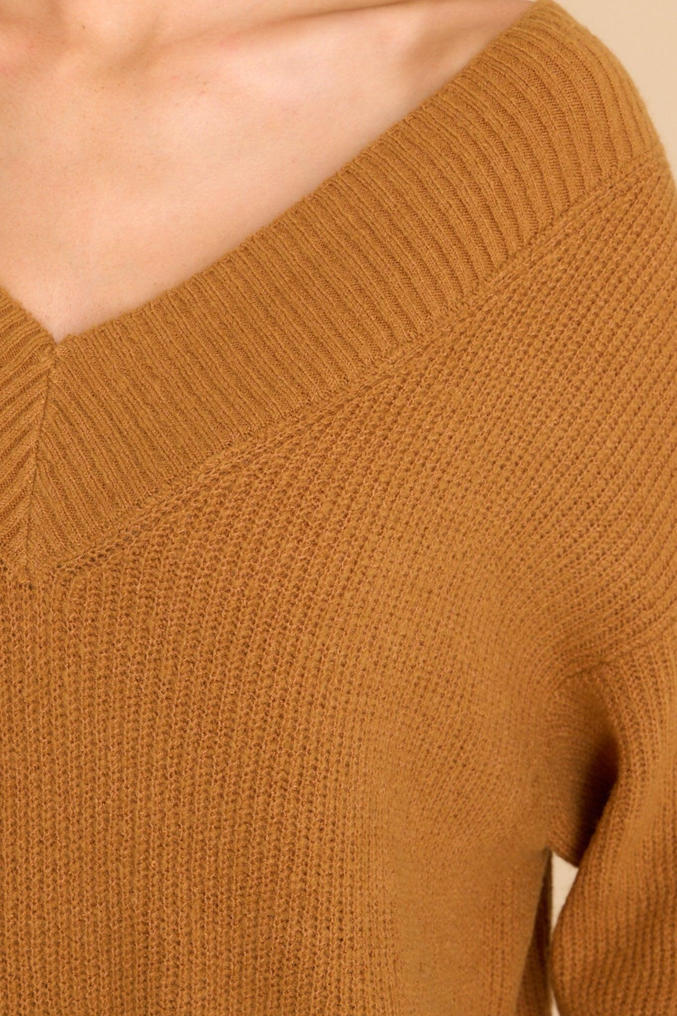 Together Again Caramel Sweater Tan Product Image