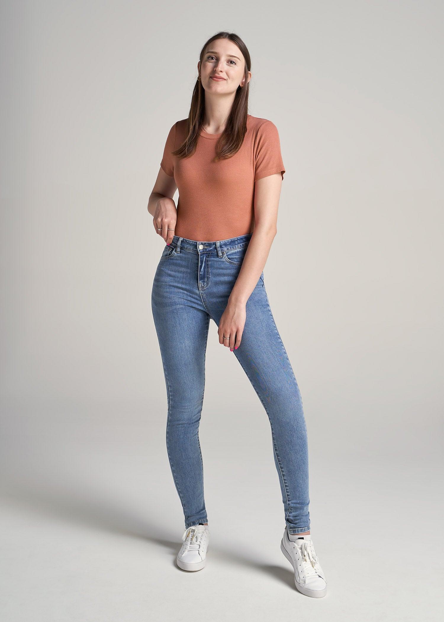 FITTED Ribbed Tee in Clay Sunrise - Women's Tall T-Shirts Product Image