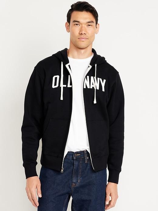 Oversized Logo Zip Hoodie Product Image