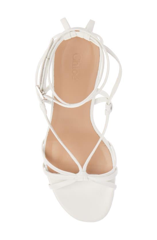 Rebecca Leather Sandals In White Product Image