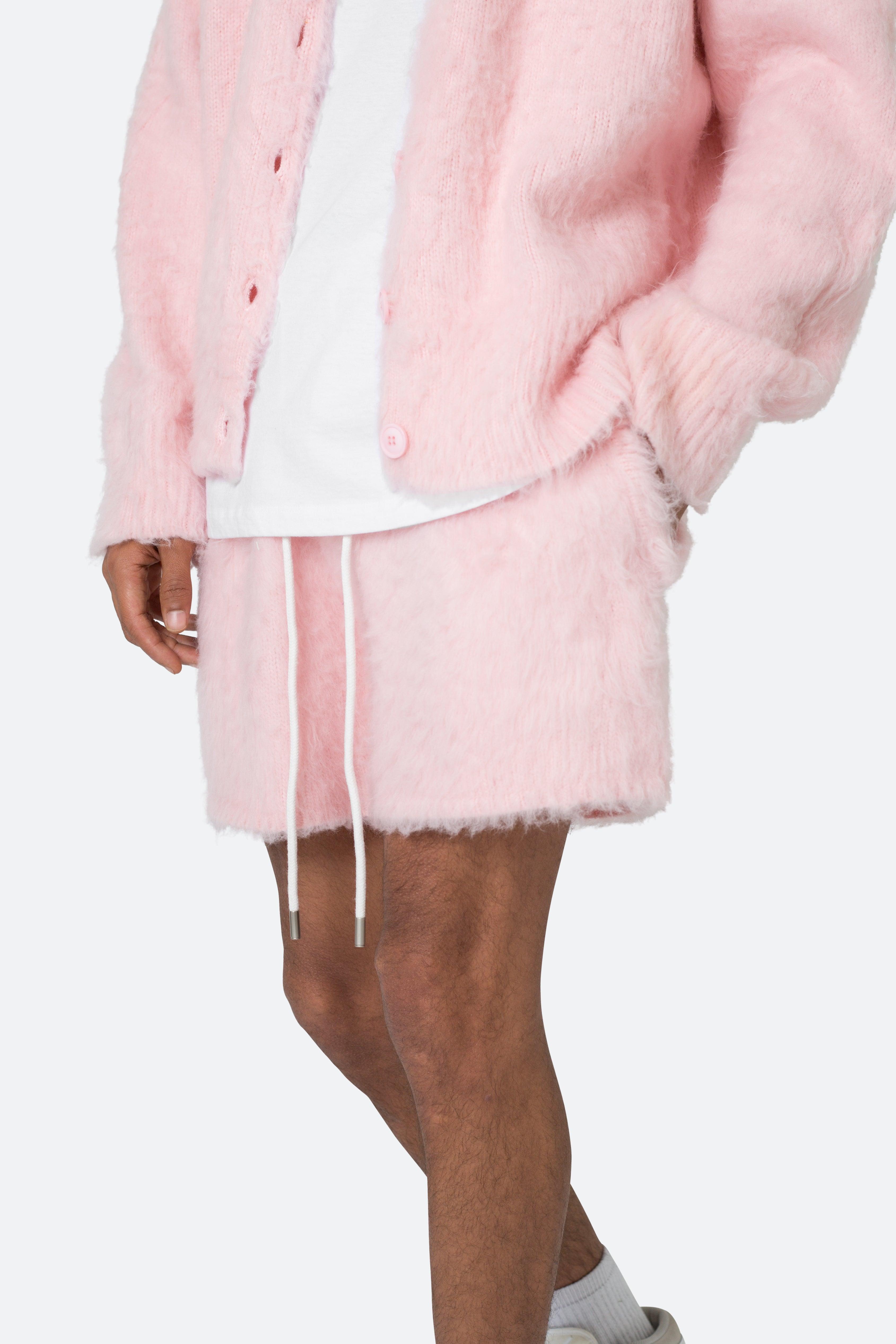 Fuzzy Sweatshorts - Pink Product Image