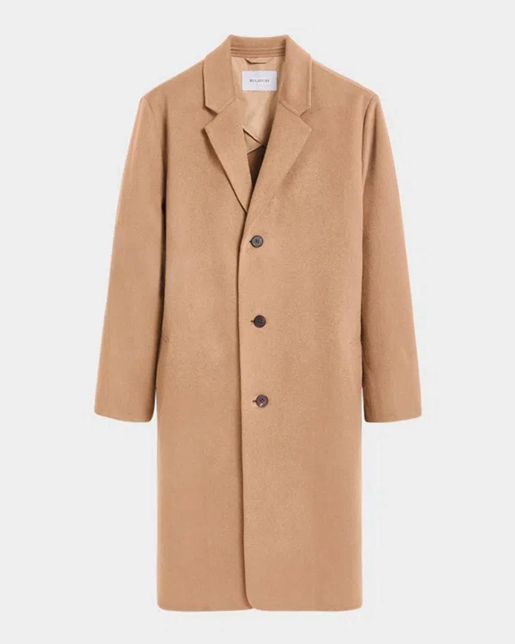 BUGATCHI Wool Blend Coat In Caramel Product Image