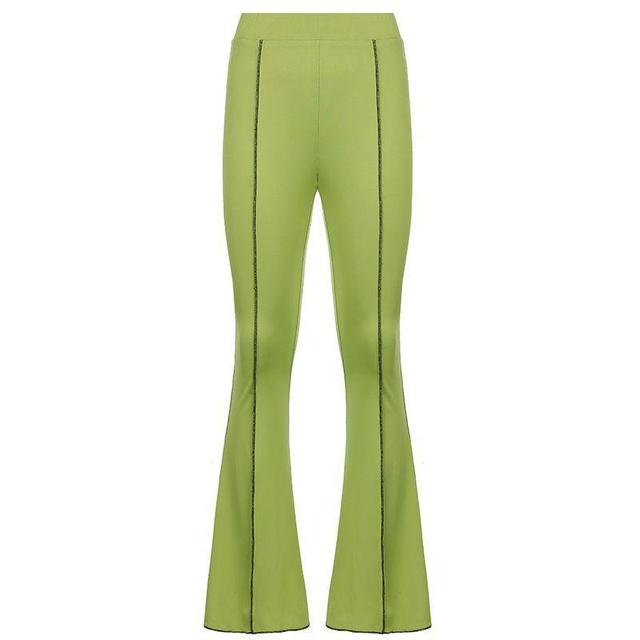 High-Waist Boot-Cut Pants Product Image