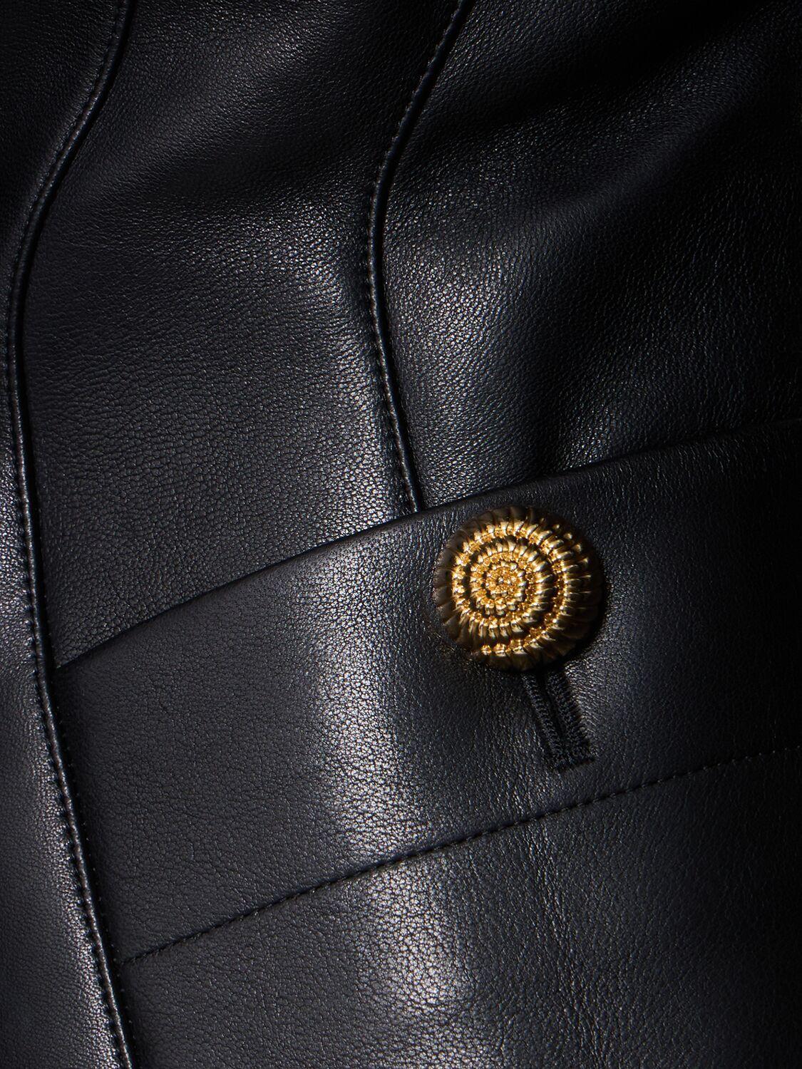 Leather Jacket In Black Product Image