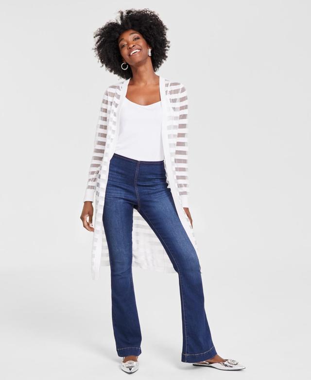 I.n.c. International Concepts Womens Striped Long Cardigan, Created for Macys Product Image