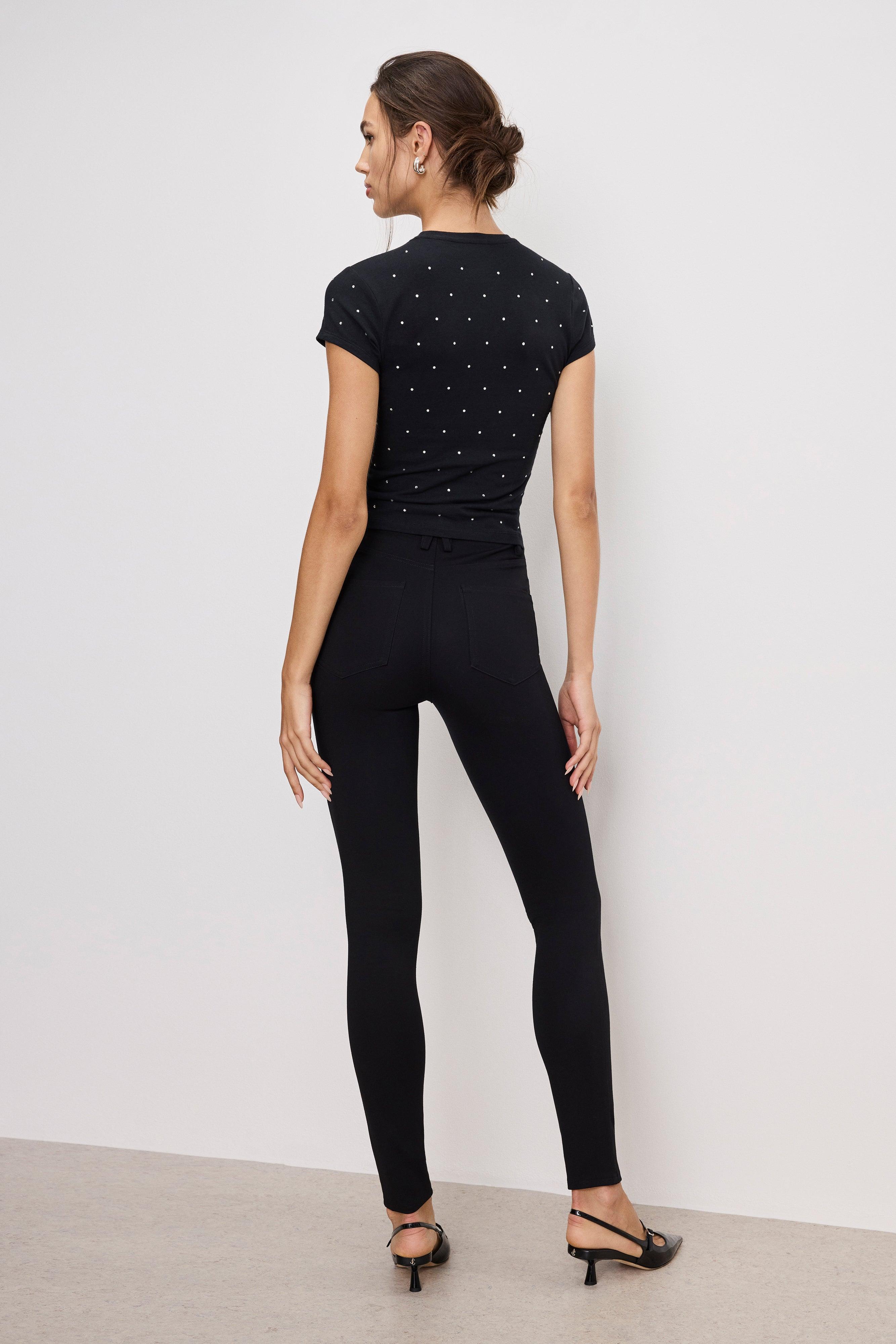 PONTE GOOD WAIST LEGGINGS | BLACK001 Product Image