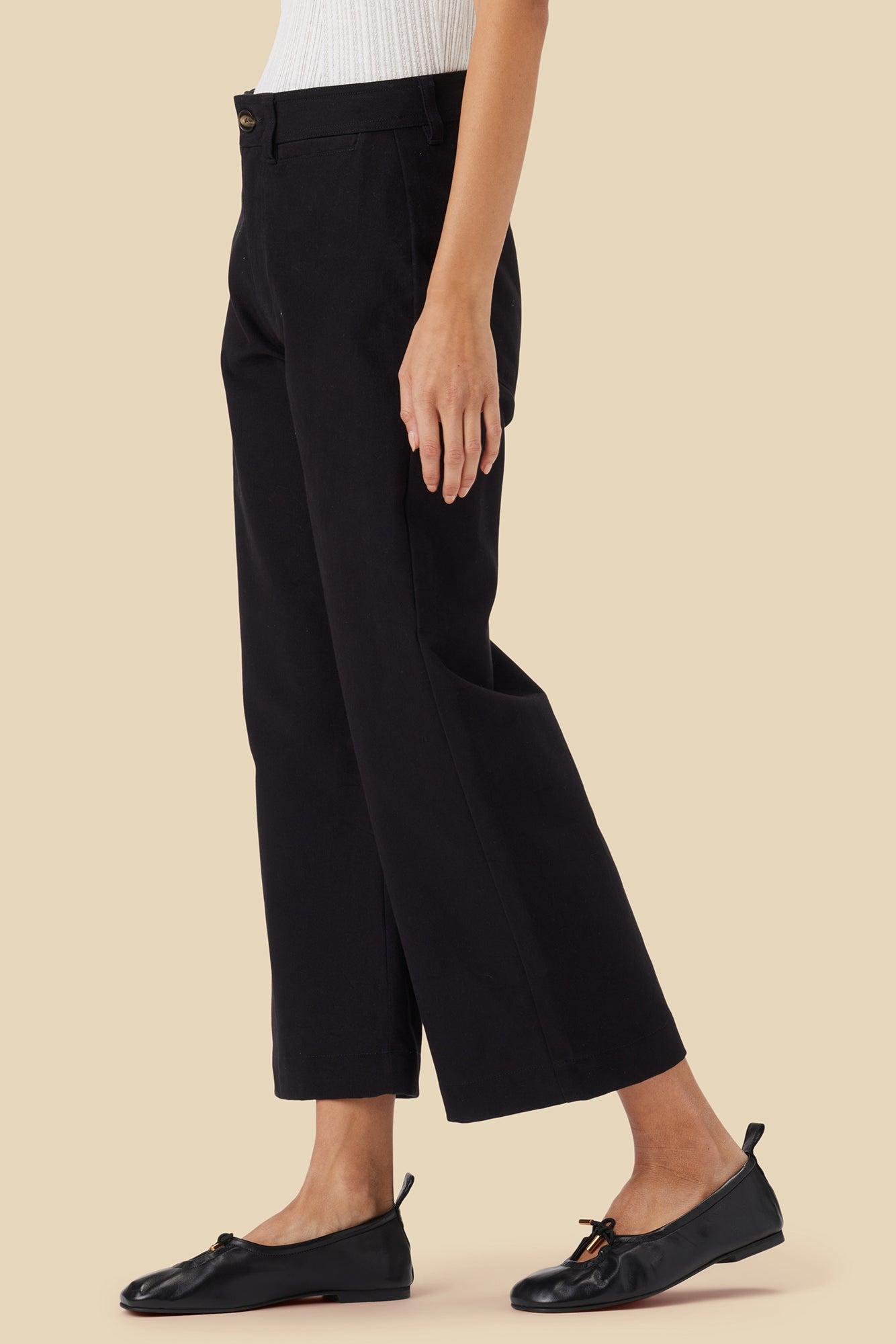 Wide Leg Utility Pant - Black Product Image