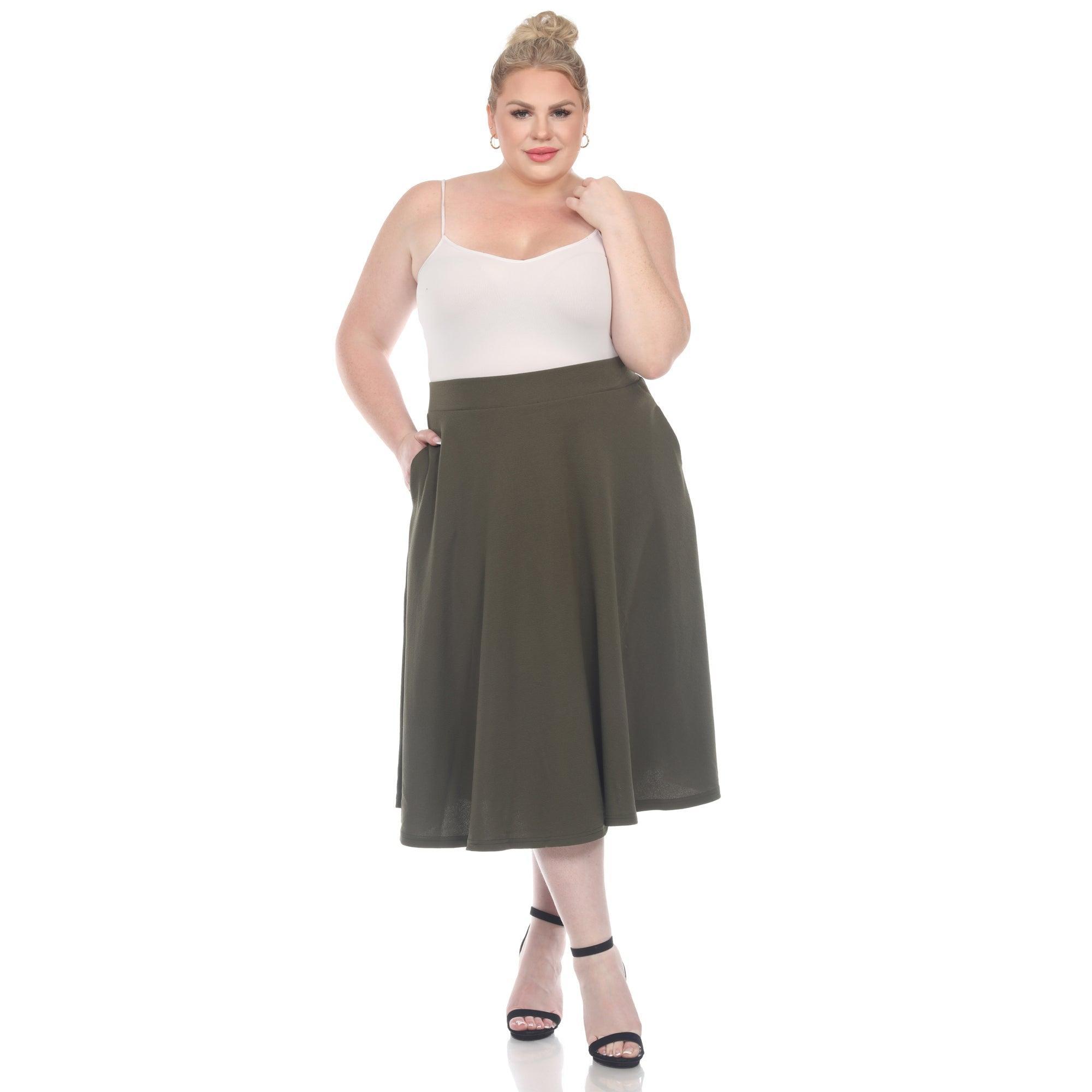 Tasmin Flare Midi Skirts - Plus Product Image