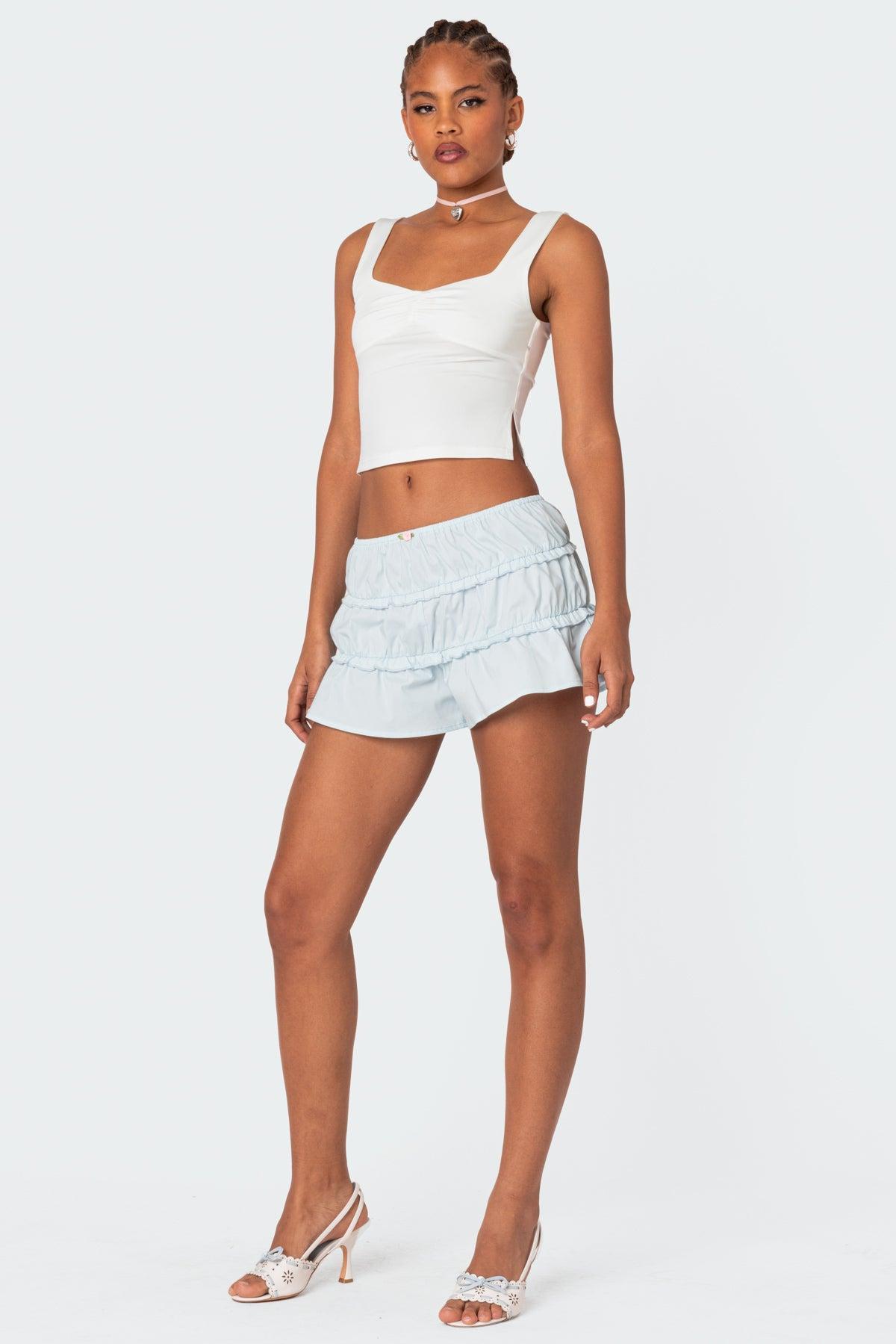 Kalila Tiered Ruffle Shorts Product Image