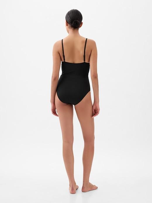 Tie-Knot Cutout One-Piece Swimsuit Product Image