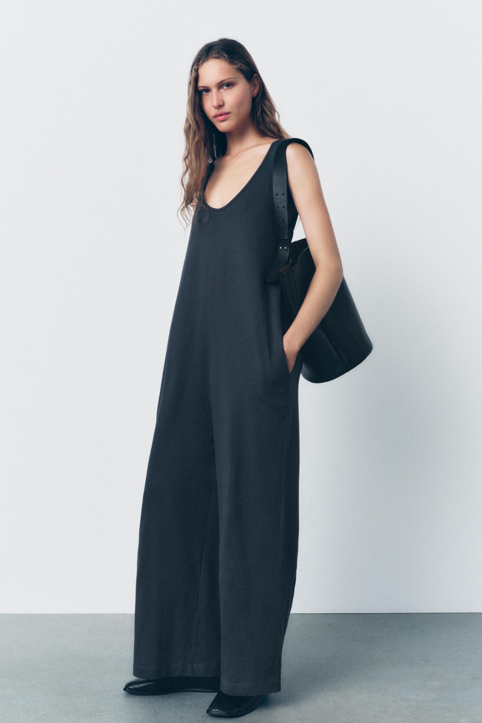 LONG COTTON JUMPSUIT Product Image