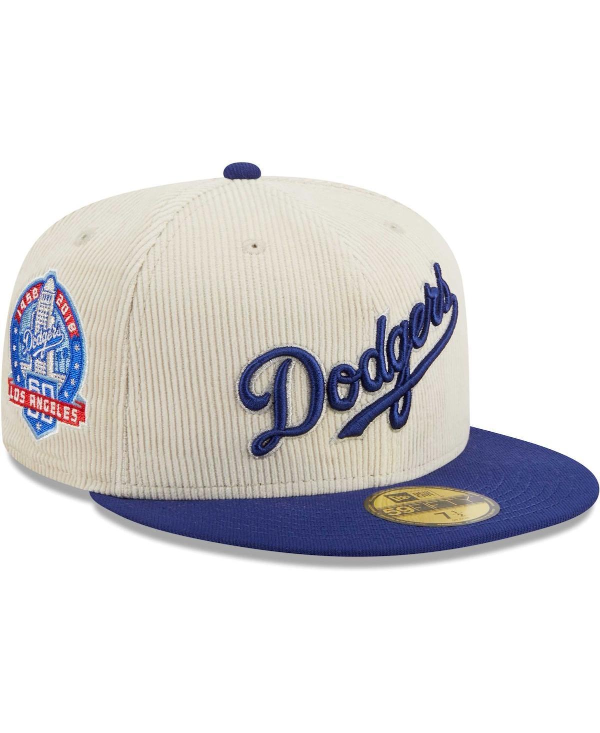 Mens New Era White Los Angeles Dodgers Corduroy Classic 59FIFTY Fitted Hat Product Image