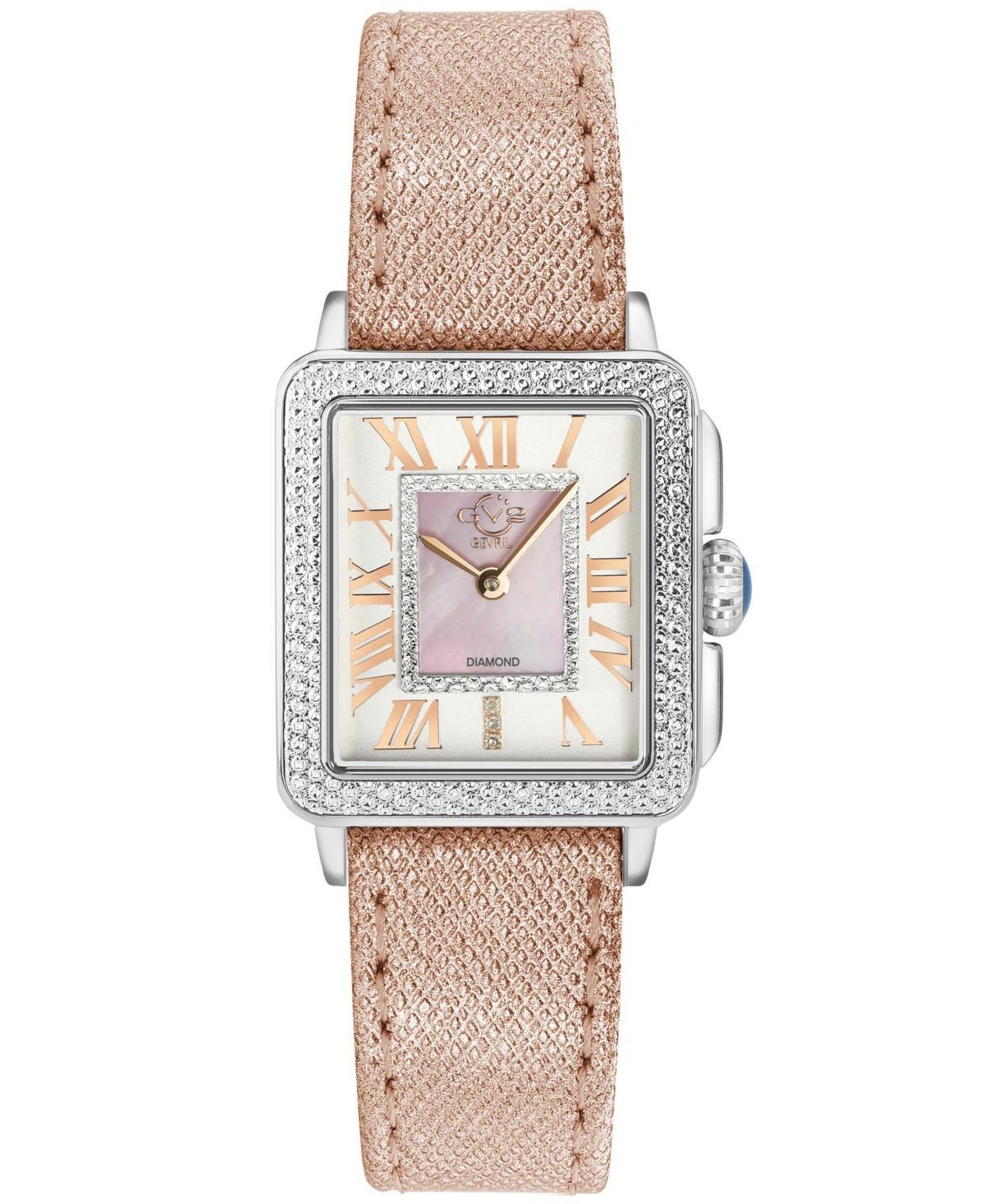 GV2 by Gevril Womens Padova Swiss Quartz Pink Leather Watch 30mm Product Image