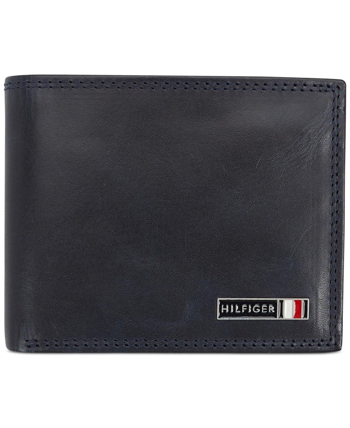 Tommy Hilfiger Mens Rfid Genuine Leather Traveler Wallet - Navy Product Image