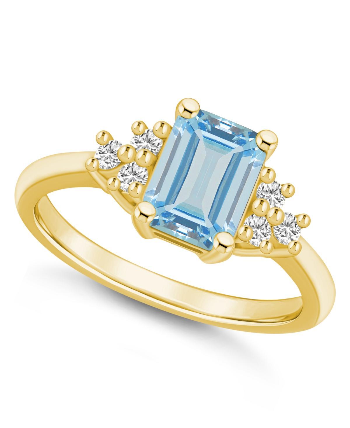 Gemstone and Diamond (1/5 ct. t.w.) Ring in 14k Gold Product Image