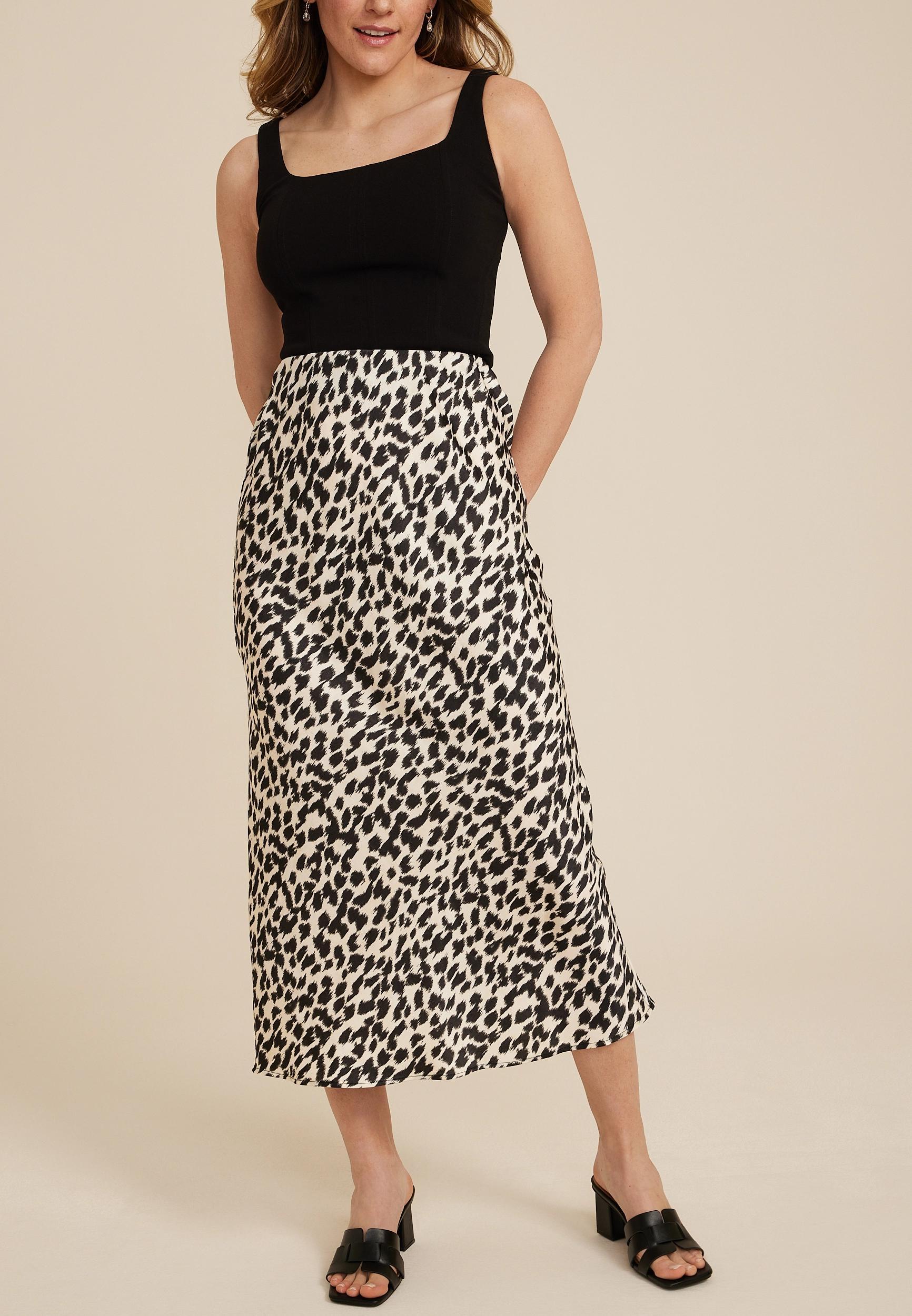 Satin High Rise Maxi Skirt Product Image