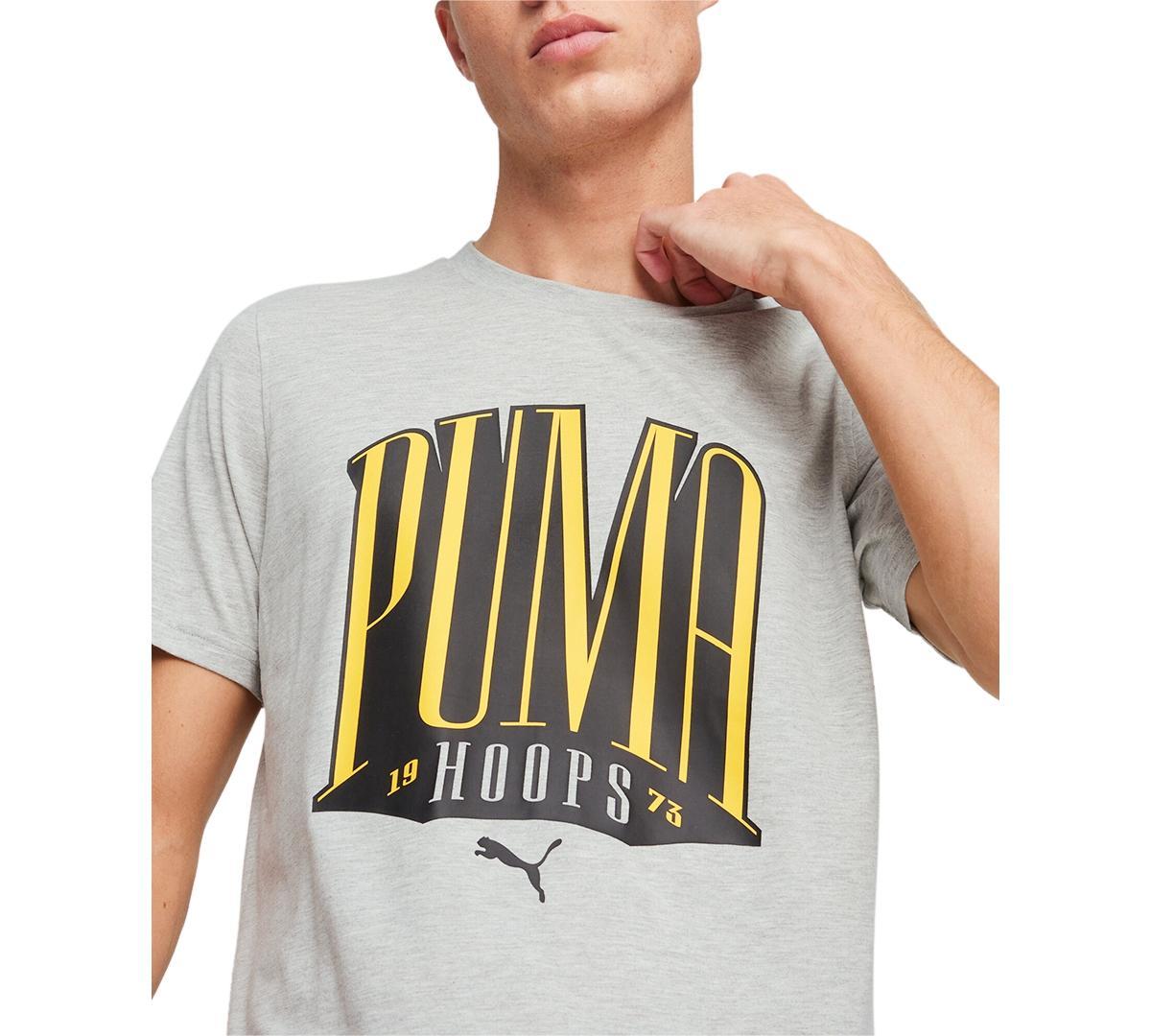 Puma Mens Hoops Logo Graphic T-Shirt Product Image