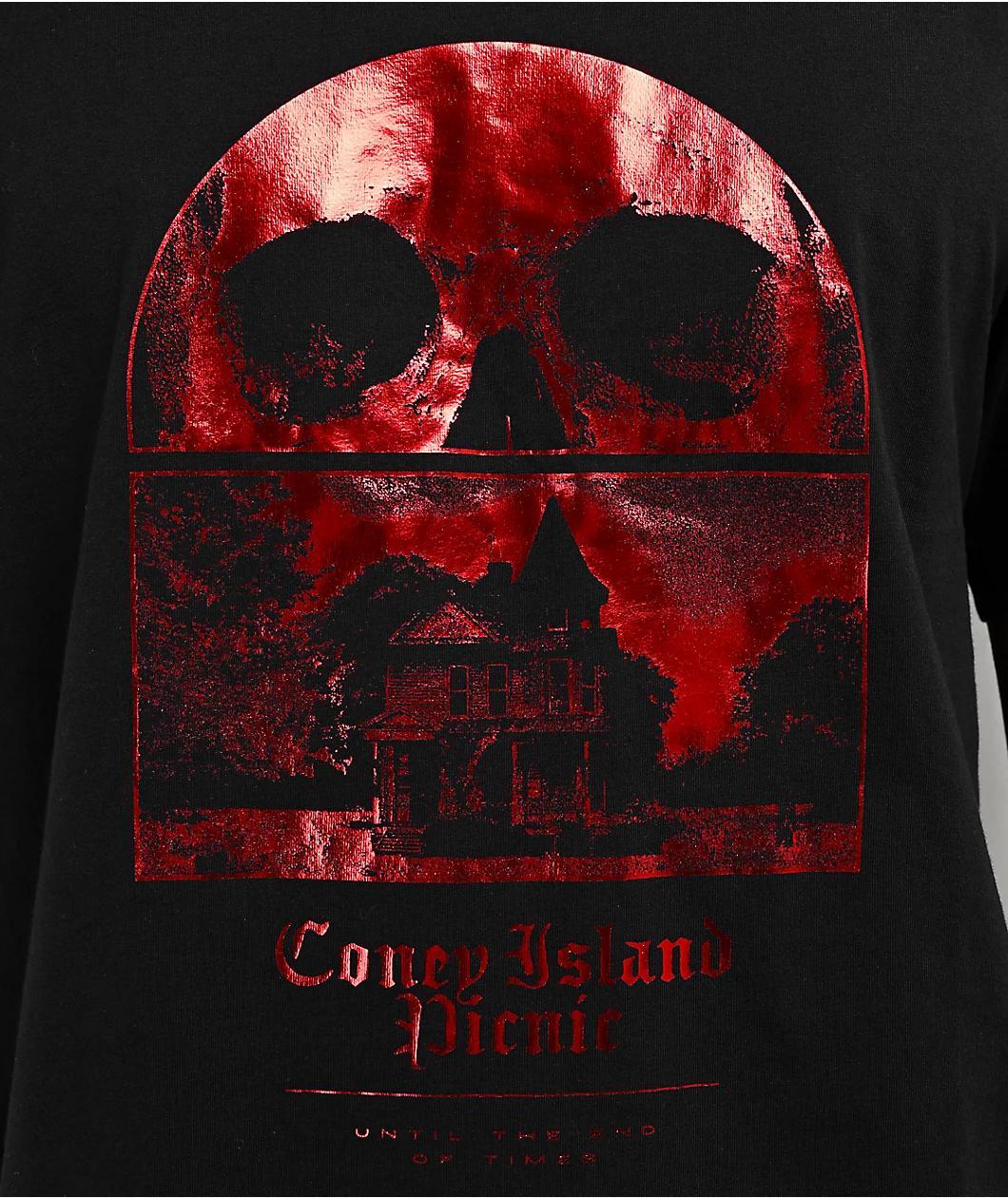 Coney Island Picnic End Of Times Black T-Shirt Product Image