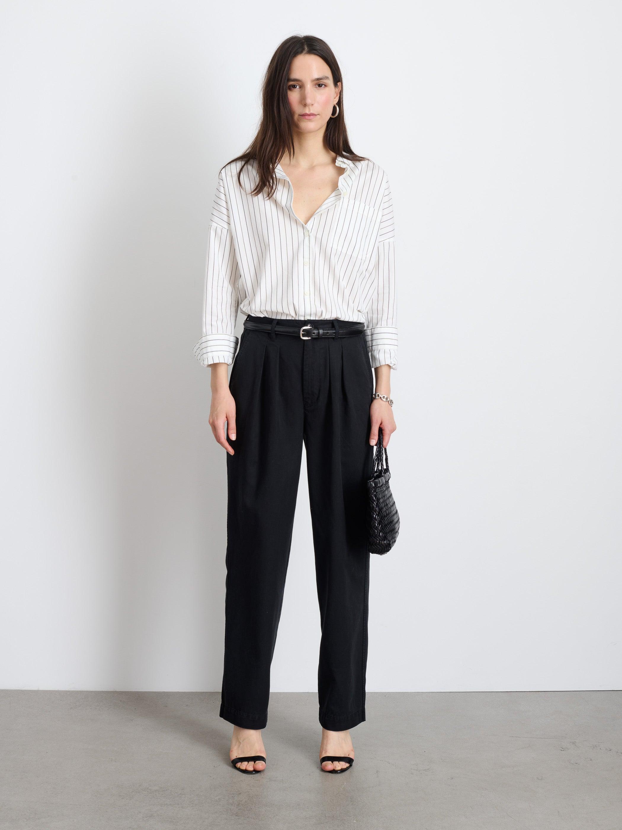 Keaton Double Pleat Pant in Twill Female Product Image