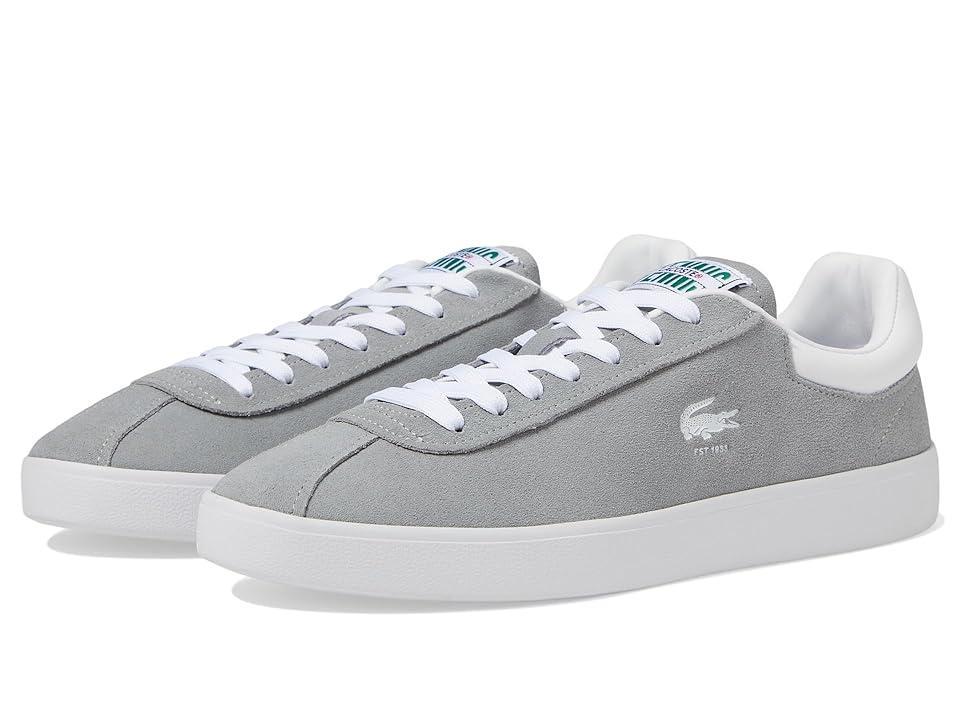 Lacoste Baseshot 124 2 SMA (Grey/White) Men's Shoes Product Image