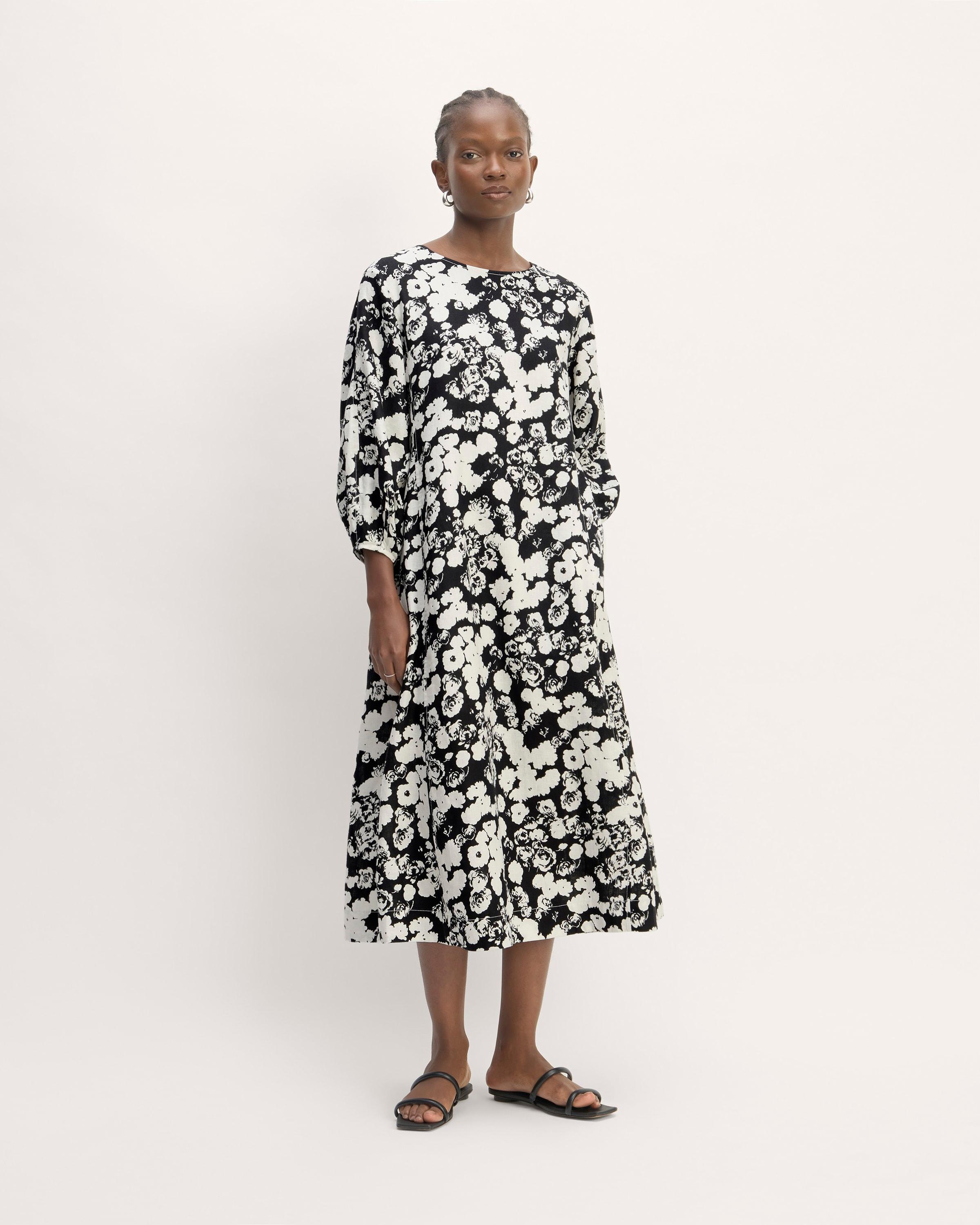 The Linen A-Line Midi Dress Product Image