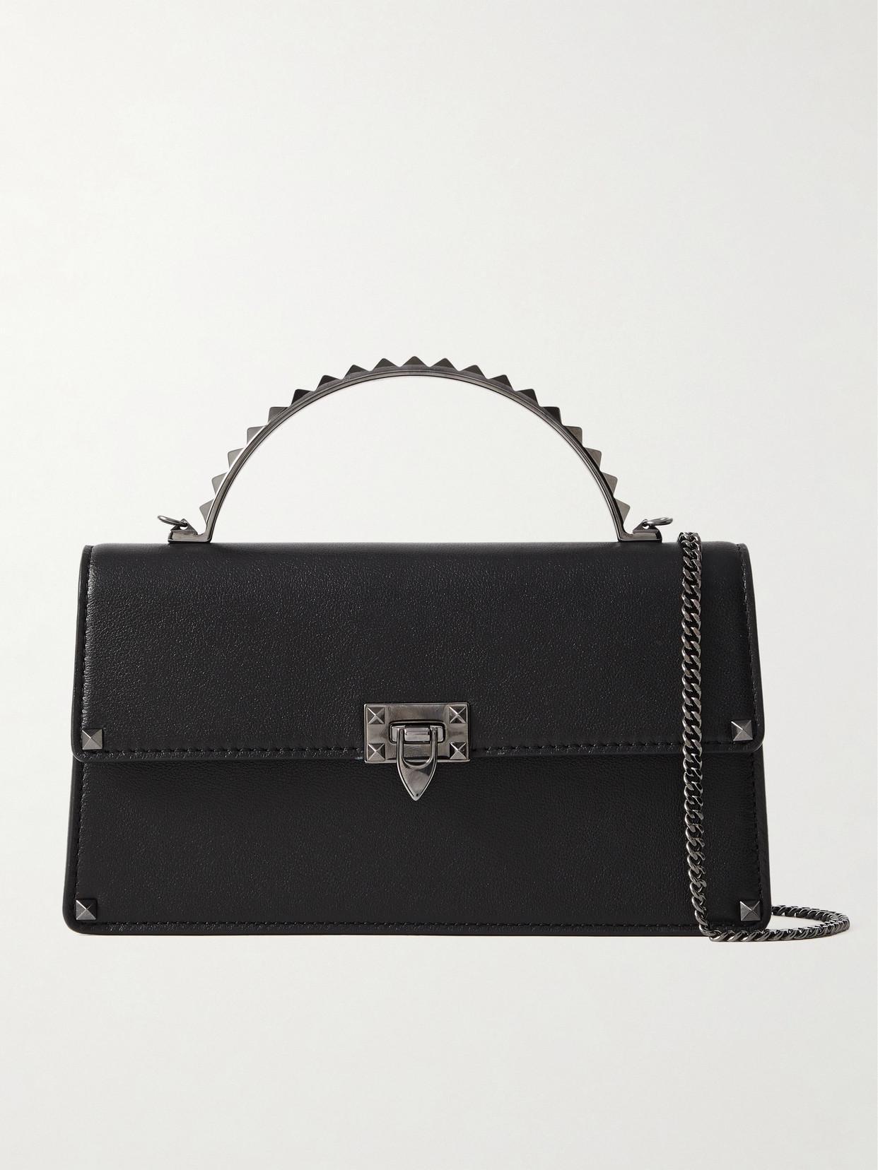 VALENTINO GARAVANI Mini Rockstud Studded In Black Product Image