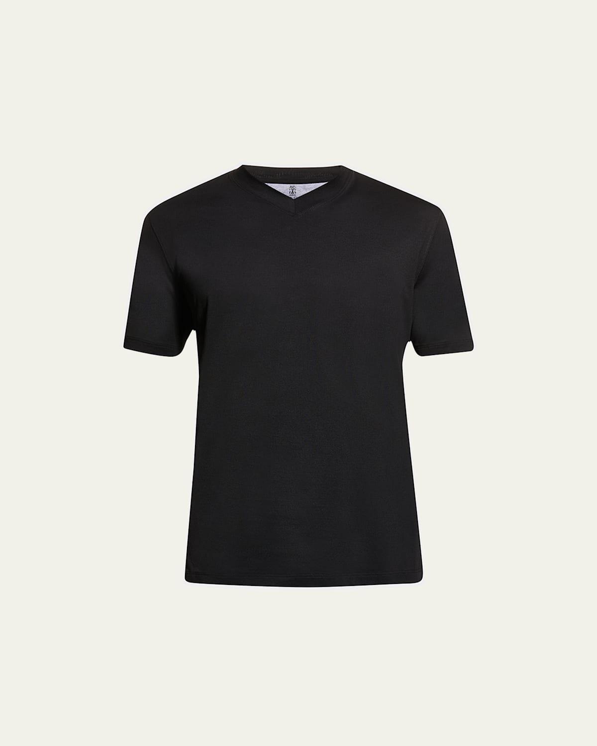 Mens Basic-Fit V-Neck T-Shirt Product Image