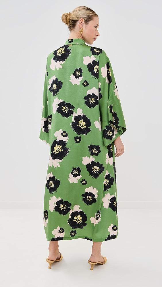 La Vie Style House Brushed Floral Maxi Caftan | Shopbop Product Image