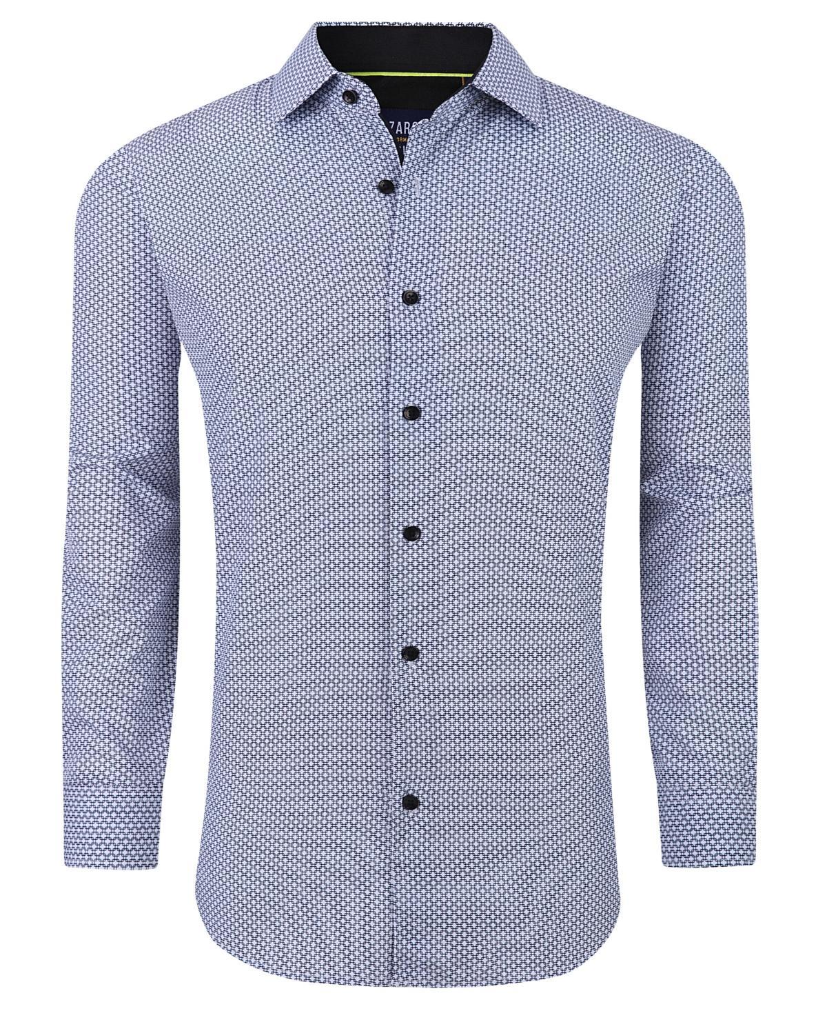 Azaro Uomo Mens Geometric Four-Way Stretch Button Down Shirt Product Image