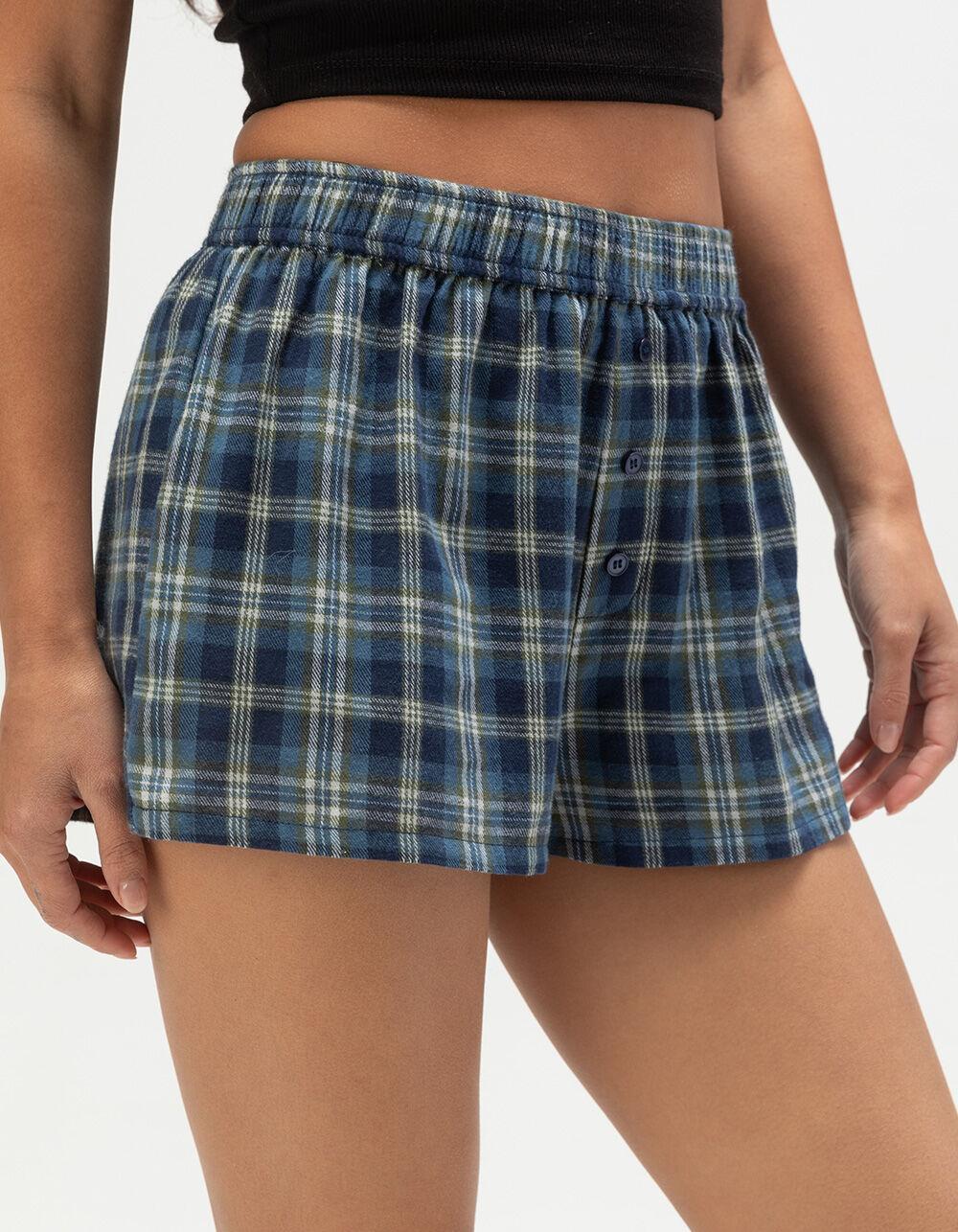 FULL TILT Plaid Womens Boxer Shorts Product Image