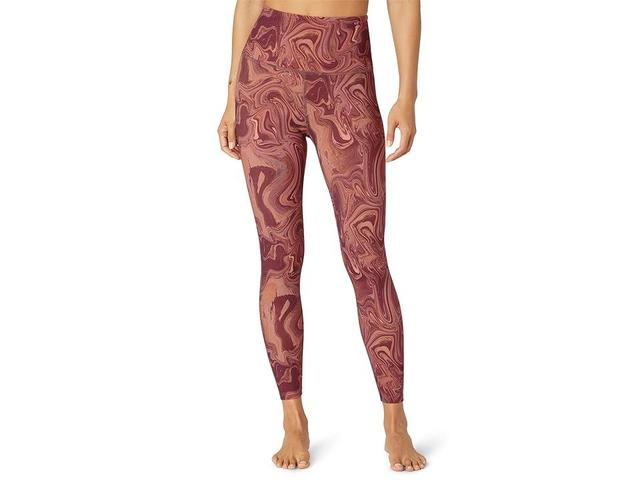 Beyond Yoga Marble High Waisted Midi Leggings (Serene Marble) Women's Casual Pants Product Image