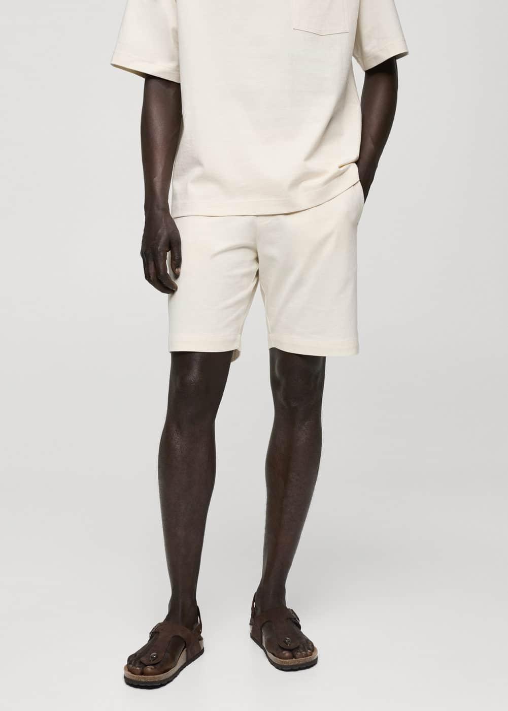 Mango Mens Drawstring Bermuda Shorts Product Image