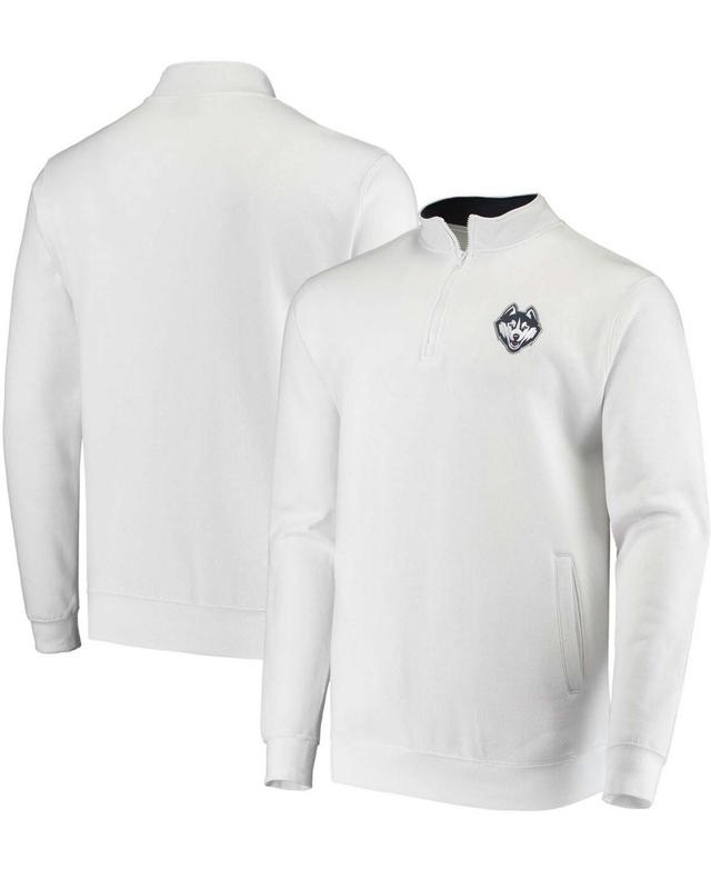 Mens White UConn Huskies Tortugas Logo Quarter-Zip Jacket Product Image