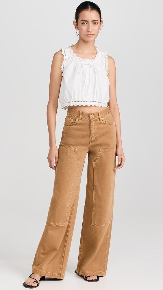 LE JEAN Eyelet Cami Top | Shopbop Product Image