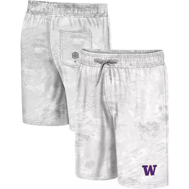 Mens Colosseum White Wisconsin Badgers Realtree Aspect Ohana Swim Shorts Product Image