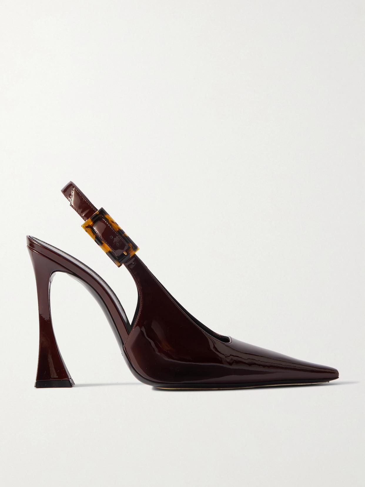 Dune 110mm Patent-leather Pumps In Brown Product Image