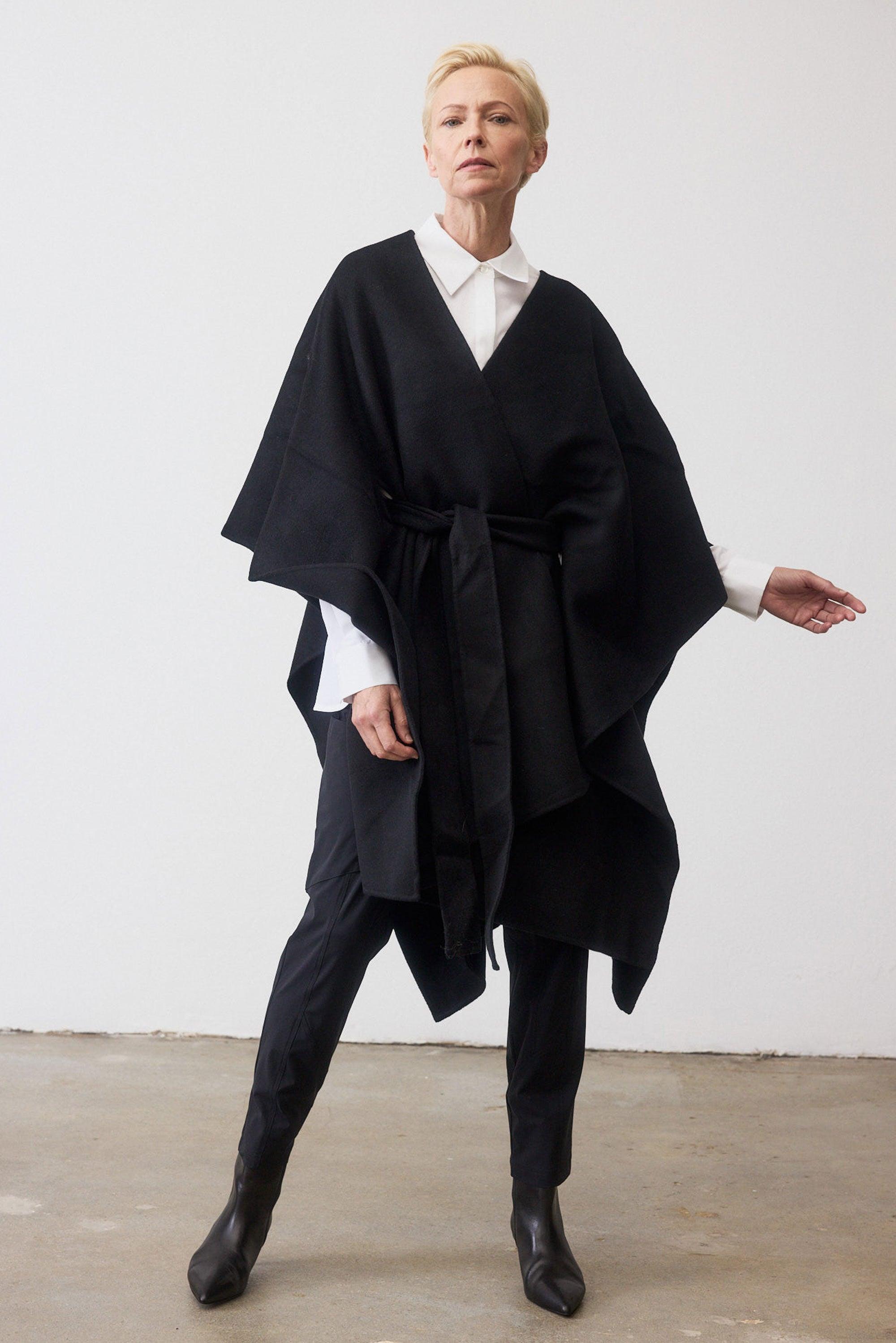 The Belted Poncho Product Image