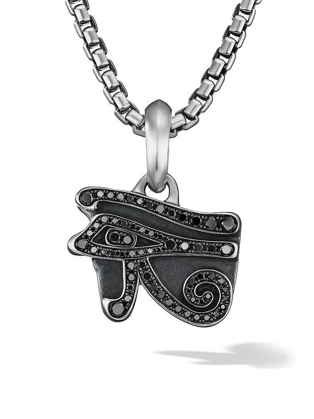 Mens Pav Black Diamonds Eye of Horus Amulet Product Image