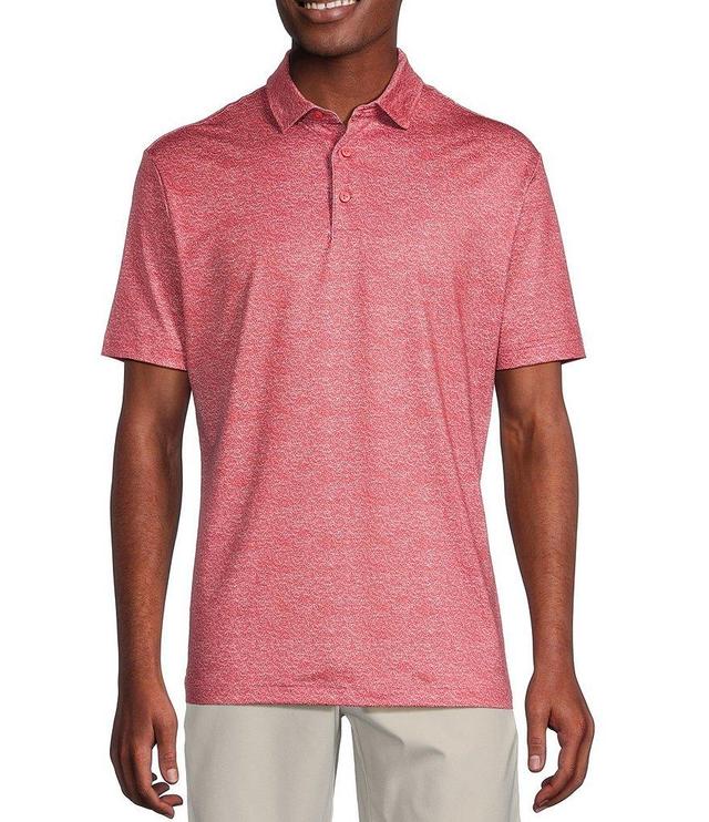 Cremieux Blue Label Performance Stretch Fish Printed Short Sleeve Polo Shirt Product Image