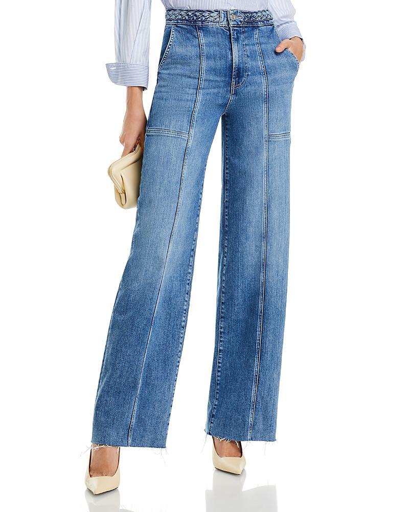 Frame High Rise Wide Leg Jeans in Daphne Blue Product Image