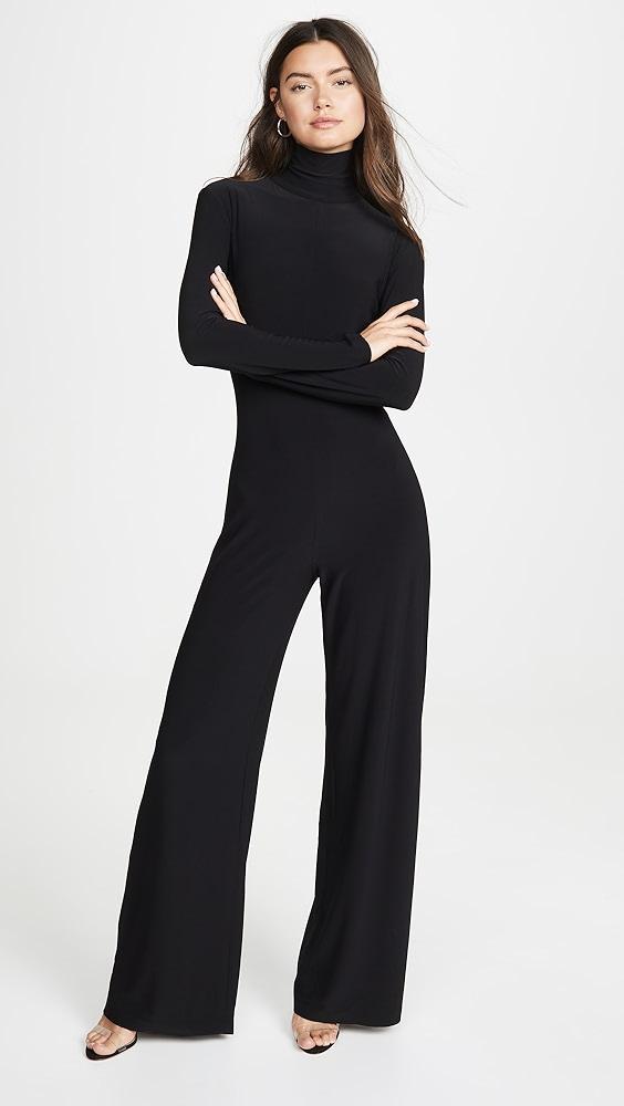 Norma Kamali Long Sleeve Turtleneck Jumpsuit | Shopbop Product Image