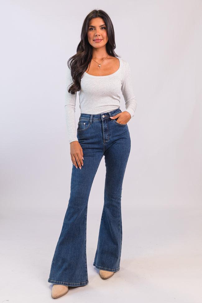 Maren Dark Wash Stretchy Flare Jeans product image