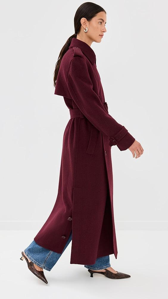 SIMKHAI Rumi Belted Long Coat | Shopbop Product Image