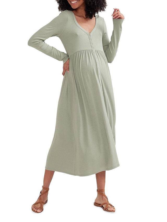 Womens The Softest Rib Maternity Nursing Friendly Dress Product Image