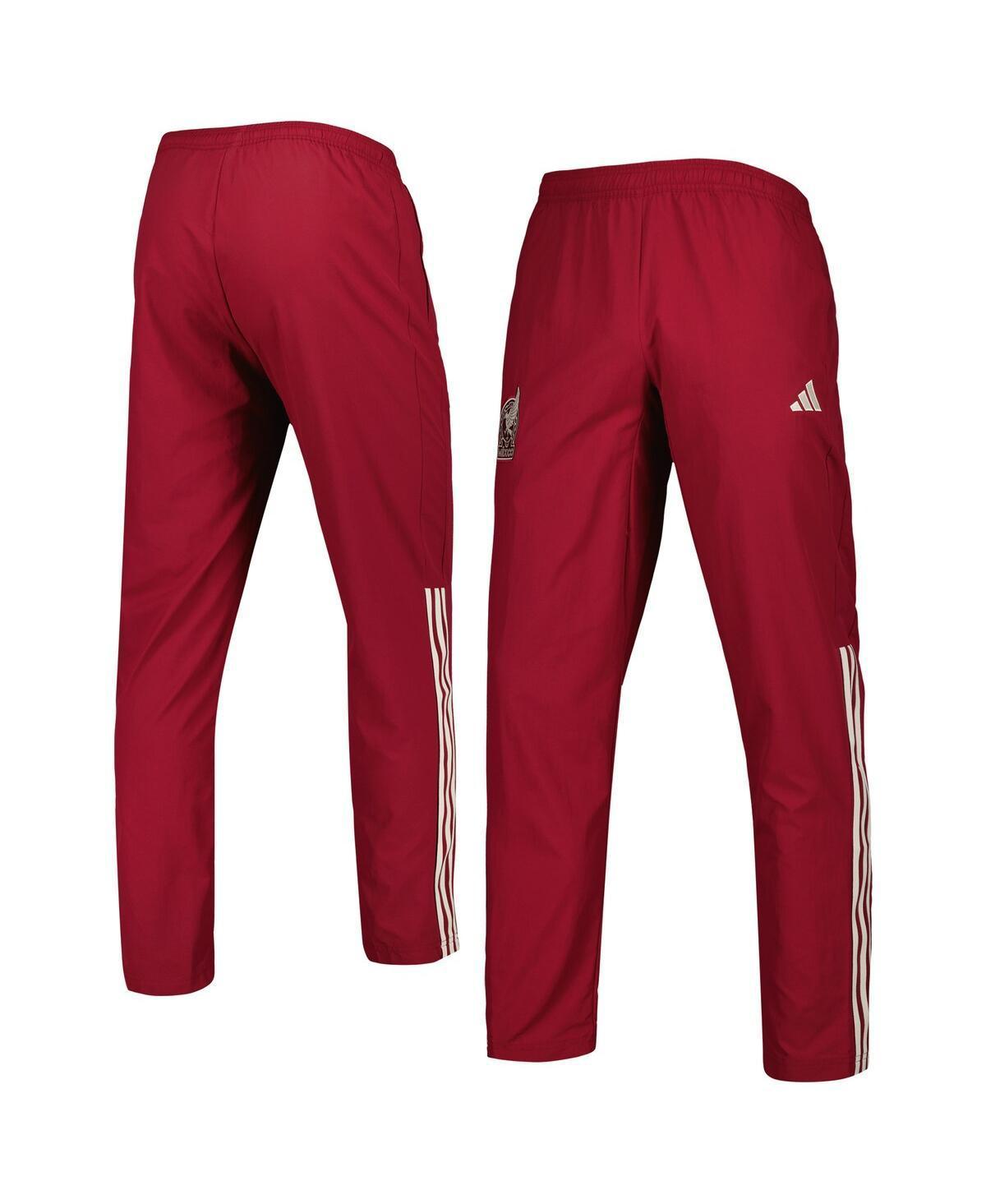 Mens adidas Burgundy Mexico National Team Aeroready Pre-Match Pants Product Image