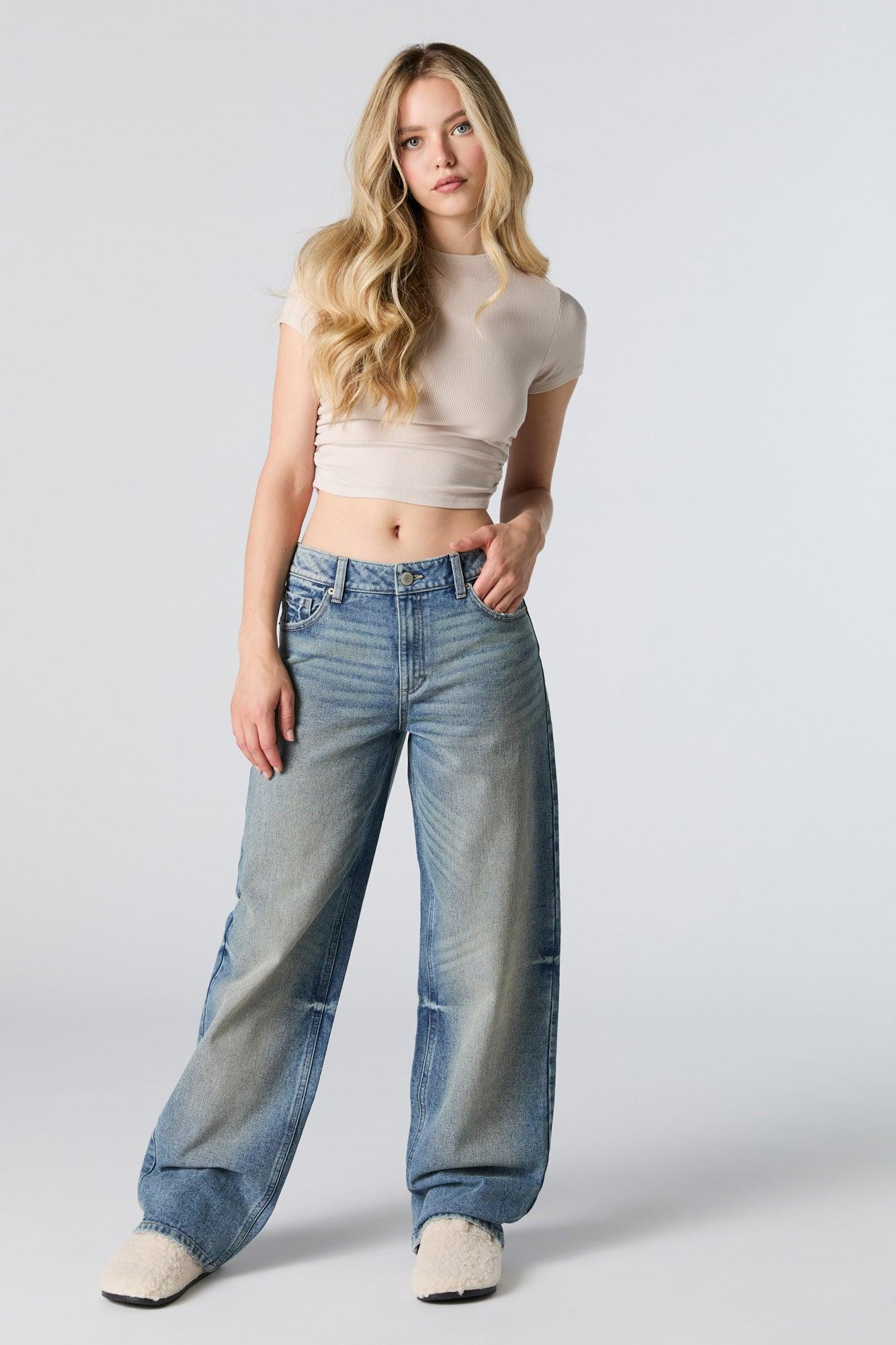 Vintage Wash Low Rise Baggy Jean Female product image