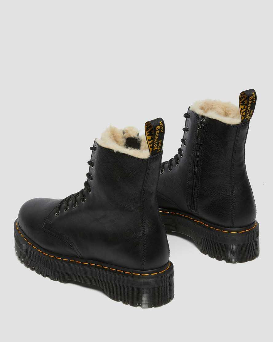 Jadon Boot Leather Faux Fur Lined Platforms Product Image