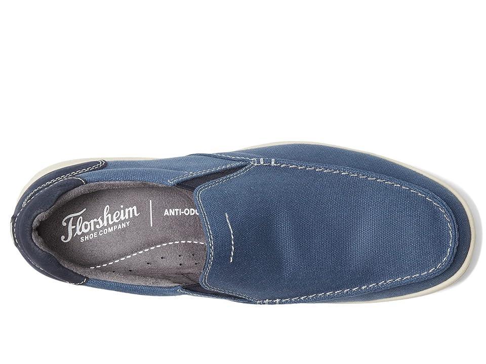 Florsheim Lakeside Canvas Moc Toe Slip-On (Navy Nubuck) Men's Shoes Product Image